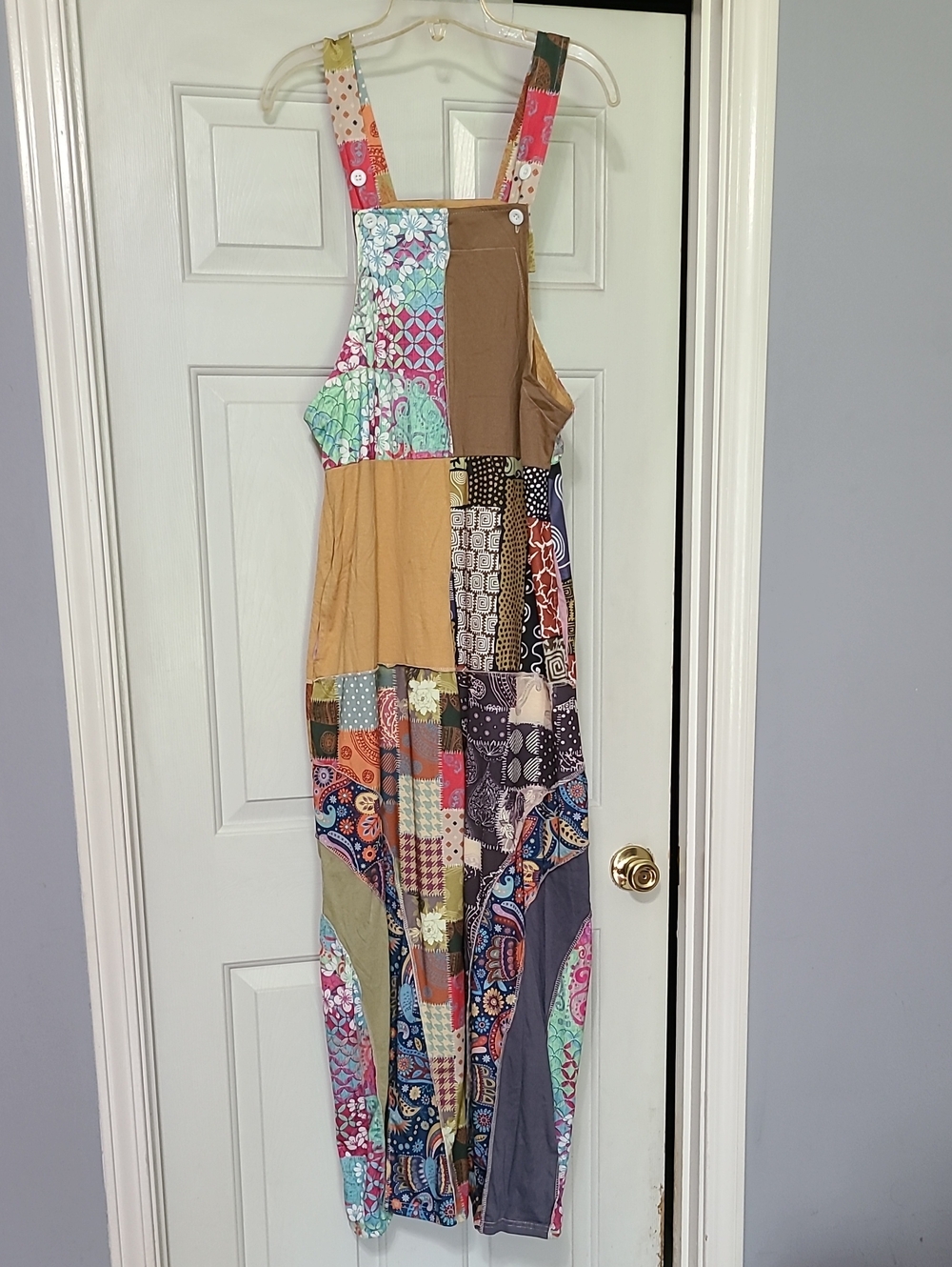 Yak & Yeti Patchwork Multicolor Jumpsuit Overalls